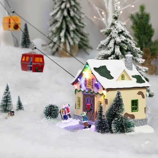 Christmas Village LED Lighted Animated & Musical Trolley Car Ride